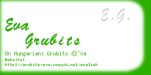 eva grubits business card